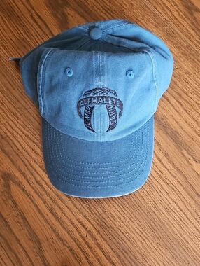 Men's Blue Embroidered Baseball Cap